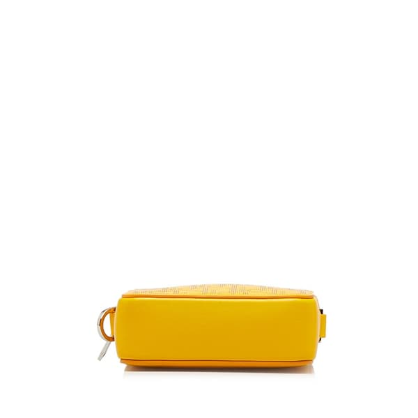 Pre-owned Dior Oblique World Tour Messenger Bag Yellow