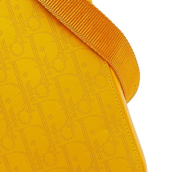 Pre-owned Dior Oblique World Tour Messenger Bag Yellow
