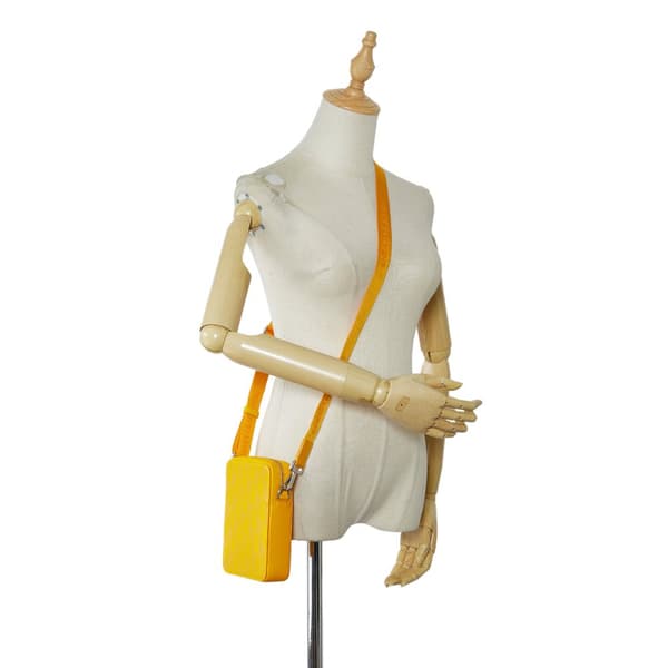 Pre-owned Dior Oblique World Tour Messenger Bag Yellow