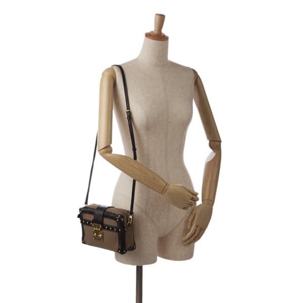 Pre-owned Louis Vuitton Petite Malle Soft MM Brown