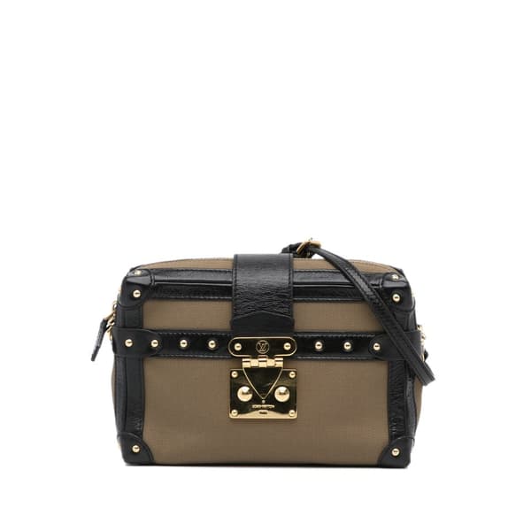 Pre-owned Louis Vuitton Petite Malle Soft MM Brown