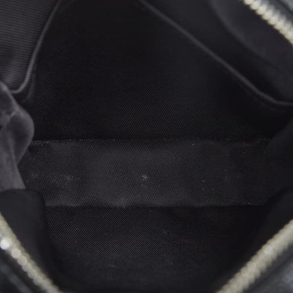 Pre-owned Louis Vuitton Damier Graphite Renaissance Map Danube Slim PM Black
