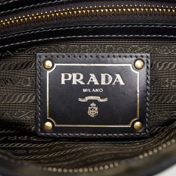 Pre-owned Prada Canapa Logo Crossbody Brown