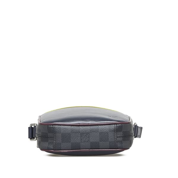 Pre-owned Louis Vuitton Epi Damier Graphite Danube Slim Black