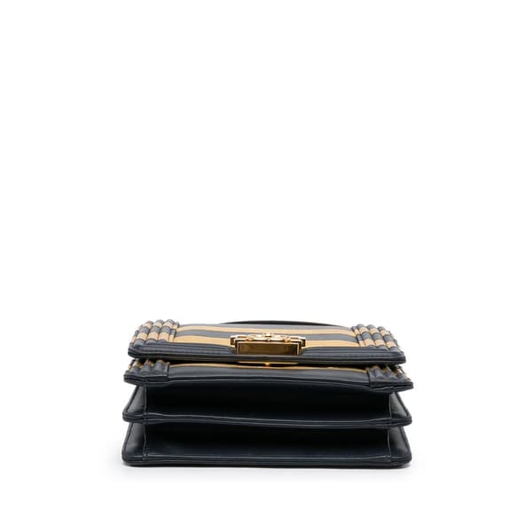 Pre-owned Chanel Paris-New York North South Boy Flap Gold