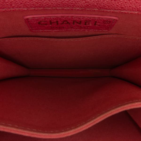 Pre-owned Chanel North South Boy Flap Pink