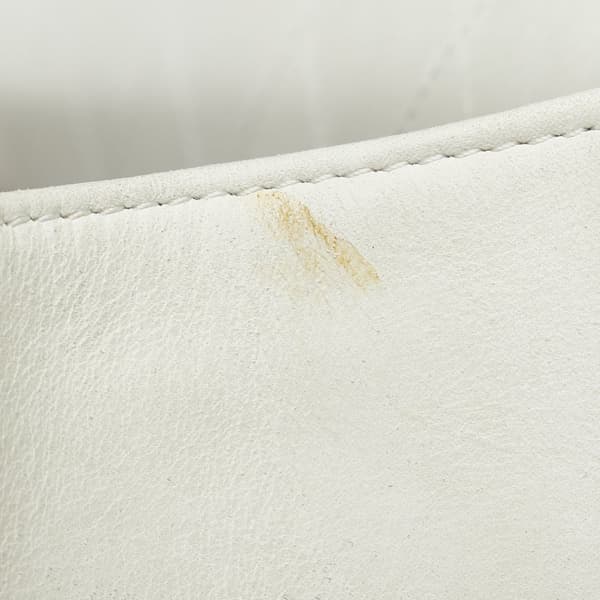 Pre-owned Chanel Old Medium Bicolor Shearling Boy Flap White