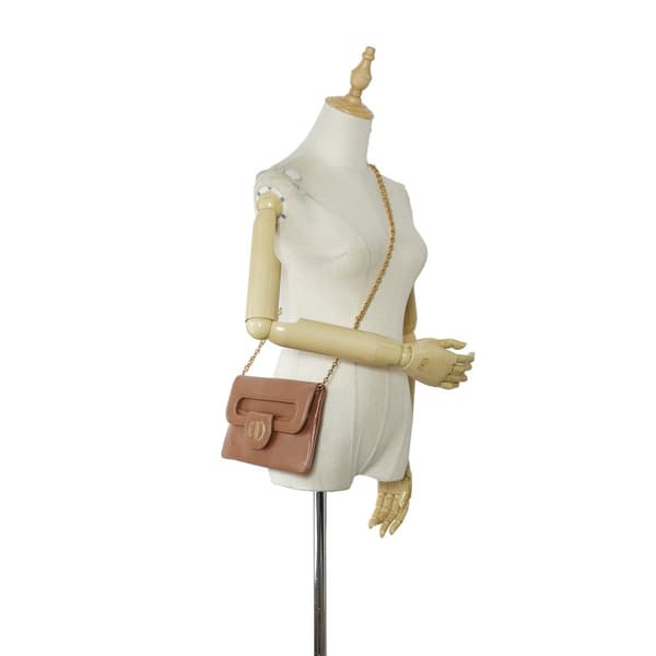Pre-owned Dior Medium DiorDouble Brown