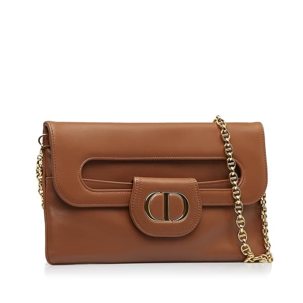 Pre-owned Dior Medium DiorDouble Brown
