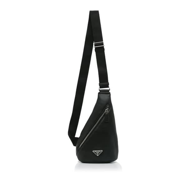 Pre-owned Prada Prada Cross Leather Bag Black