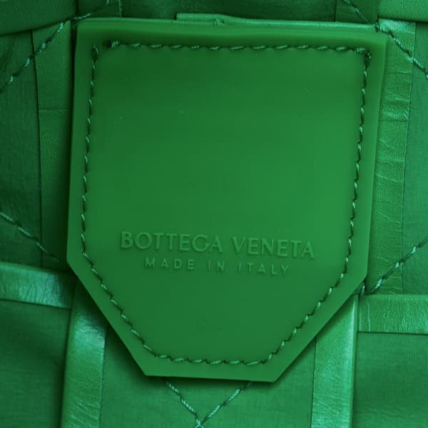 Pre-owned Bottega Veneta Maxi Nappa Intrecciato Cassette Crossbody Green