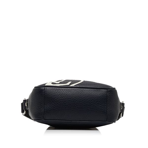 Pre-owned Louis Vuitton Taurillon Danube LV Circle  PM Blue