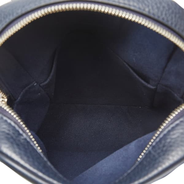 Pre-owned Louis Vuitton Taurillon Danube LV Circle  PM Blue