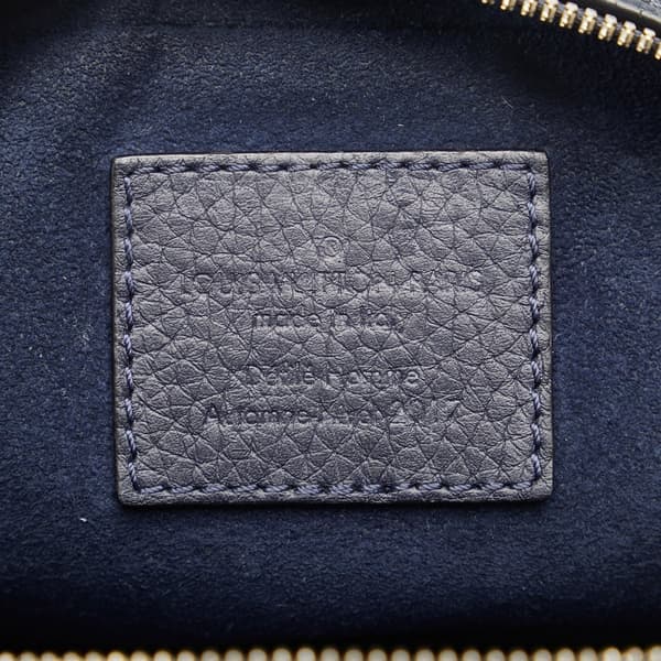 Pre-owned Louis Vuitton Taurillon Danube LV Circle  PM Blue