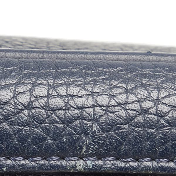 Pre-owned Louis Vuitton Taurillon Danube LV Circle  PM Blue