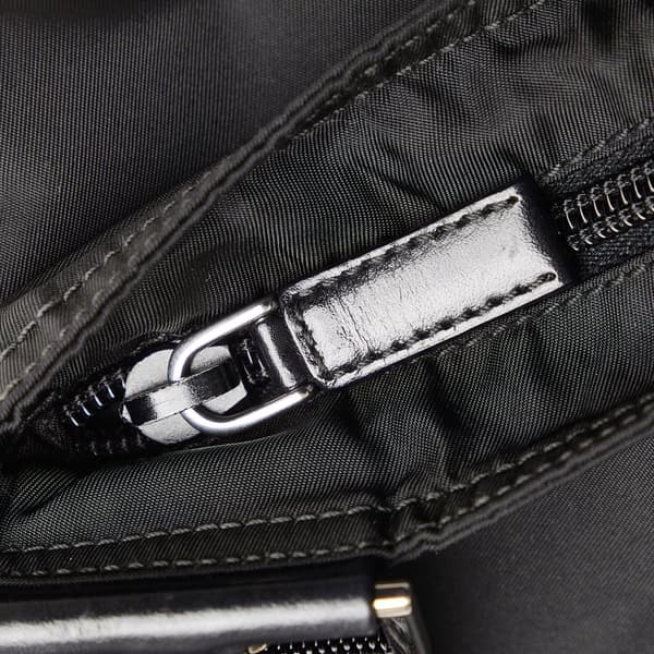 Pre-owned Prada Tessuto Zip Top Crossbody Black
