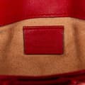 Miniatyrbild 7 av 10: Pre-owned Gucci Super Mini GG Marmont Matelasse Leather Flap Crossbody Red