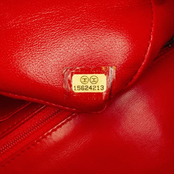 Pre-owned Chanel New Mini Rectangular Classic Lambskin Single Flap Red