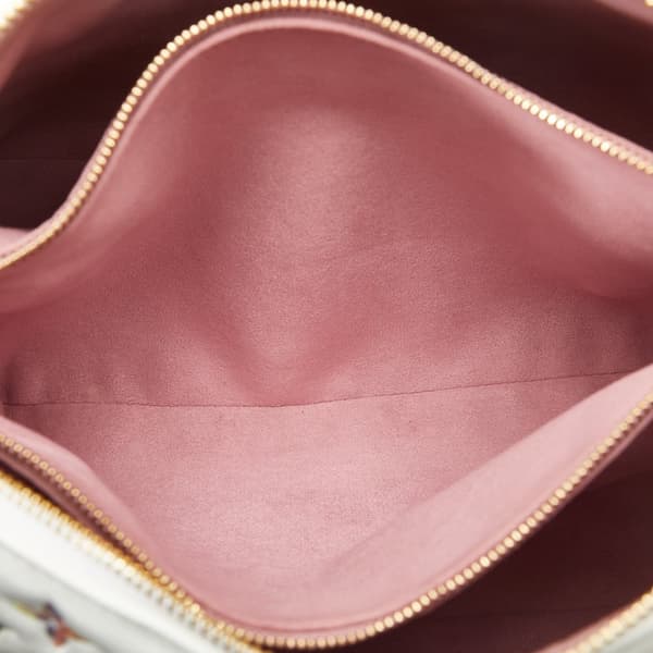 Pre-owned Louis Vuitton Monogram Garden Coussin PM White