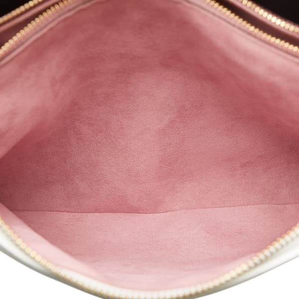 Pre-owned Louis Vuitton Monogram Garden Coussin PM White