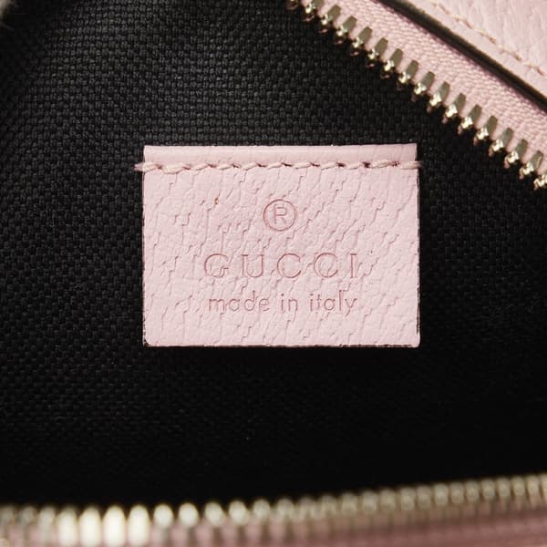 Pre-owned Gucci GG Supreme Psychedelic Round Crossbody Pink