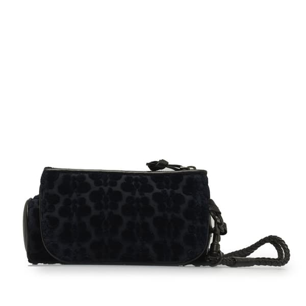 Pre-owned Bottega Veneta Multi-Pouch Butterfly Velvet Crossbody Blue