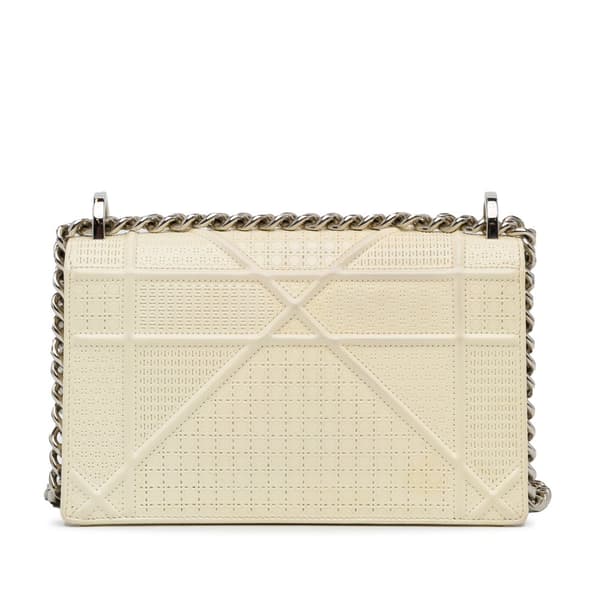 Pre-owned Dior Medium Patent Diorama White
