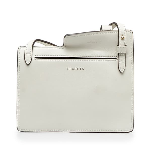 Pre-owned Fendi Bustine Mini Century White