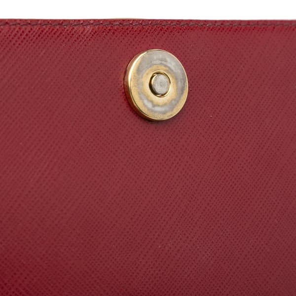 Pre-owned Ferragamo Vara Bow Chain Crossbody Red