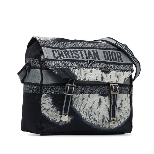 Pre-owned Dior Tie Dye Diorcamp Messenger Bag Blue