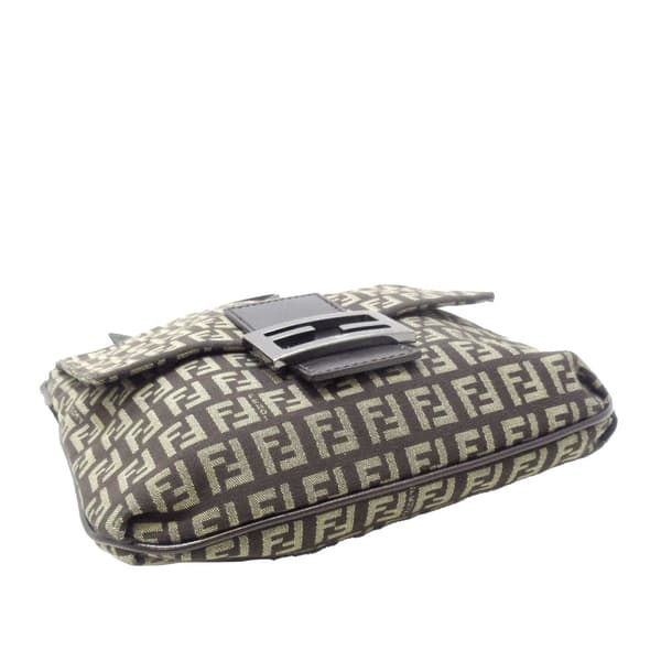Pre-owned Fendi Zucchino Crossbody Brown