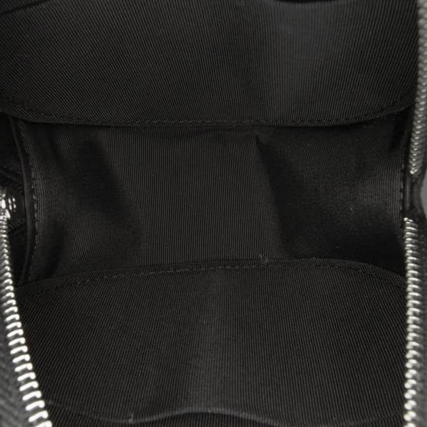 Pre-owned Chanel Suede Cocostellar Round Clutch on Chain Black