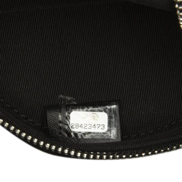 Pre-owned Chanel Suede Cocostellar Round Clutch on Chain Black