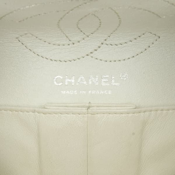 Pre-owned Chanel Mini Reissue 2.55 Patent Double Flap Yellow