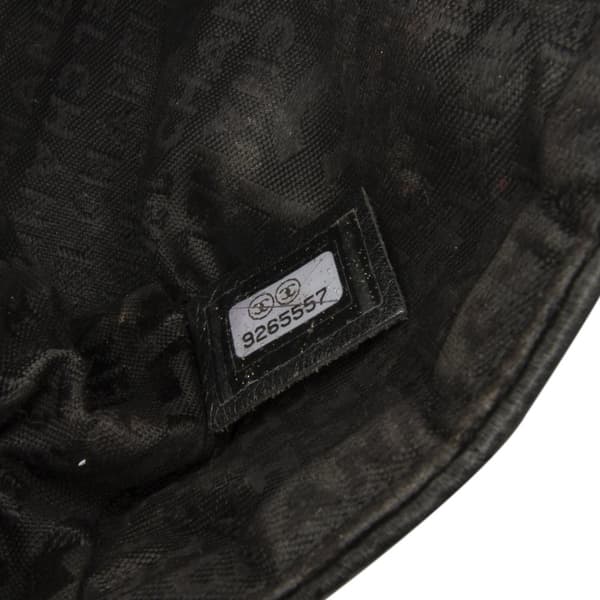 Pre-owned Chanel Extra Mini Satin Choco Bar Charms Flap Bag Black