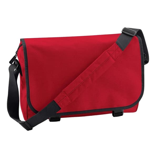 Bagbase Messengerväska med kontrasterande detaljer Classic Red One Size