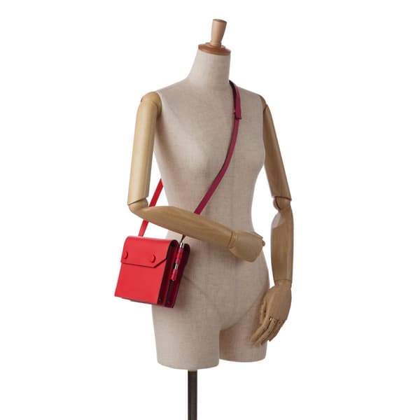 Pre-owned Hermès Evercolor Twins Red