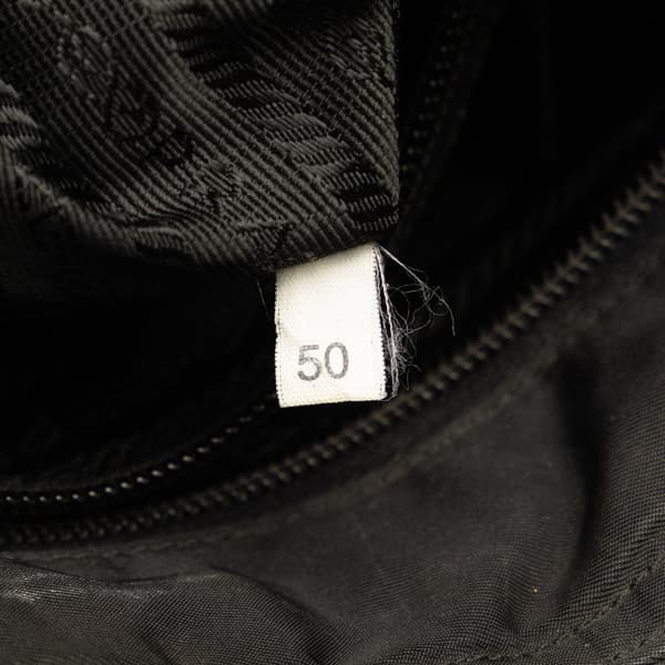 Pre-owned Prada Tessuto Buckle Messenger Bag Black