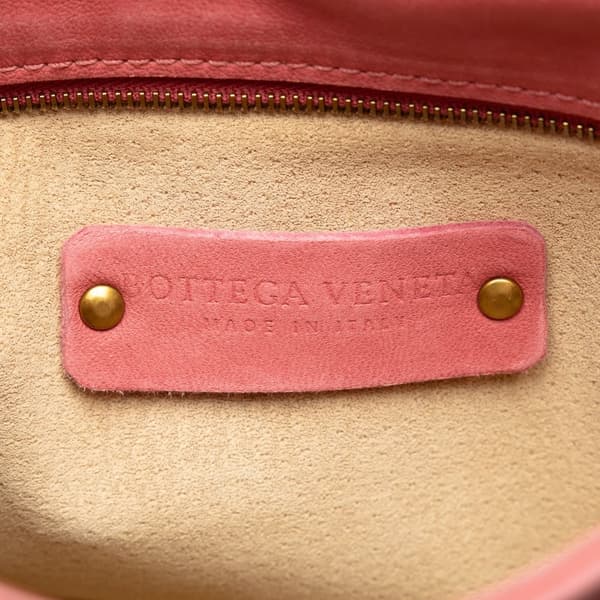 Pre-owned Bottega Veneta Intrecciato Crossbody Pink