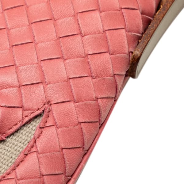 Pre-owned Bottega Veneta Intrecciato Crossbody Pink