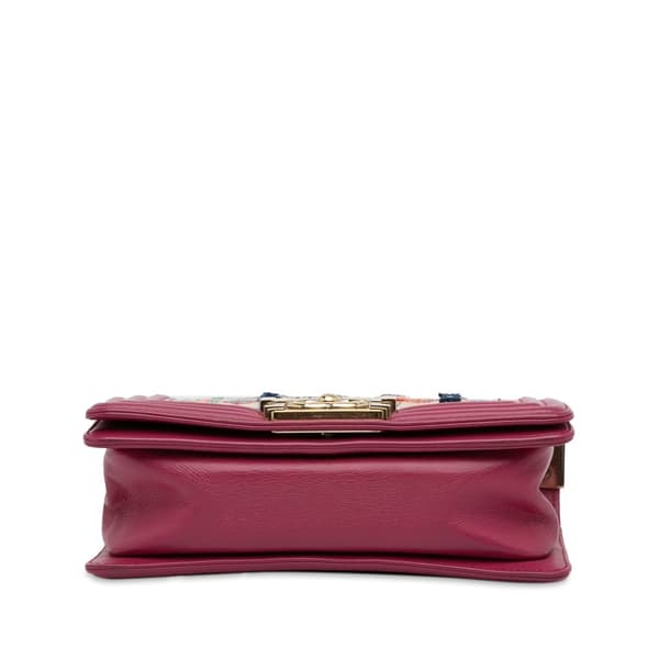 Pre-owned Chanel Small Tweed Boy Bag Pink
