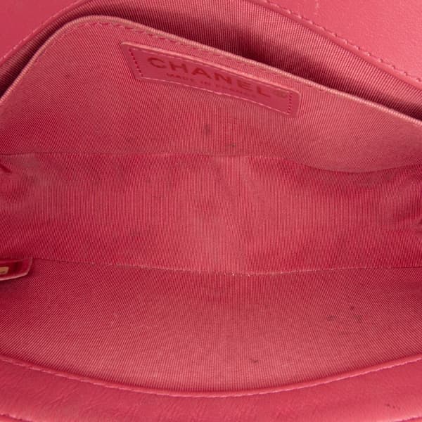 Pre-owned Chanel Small Tweed Boy Bag Pink