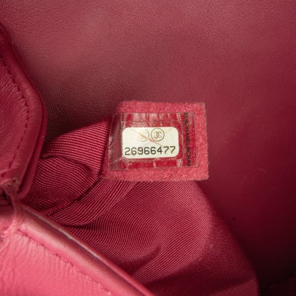 Pre-owned Chanel Small Tweed Boy Bag Pink