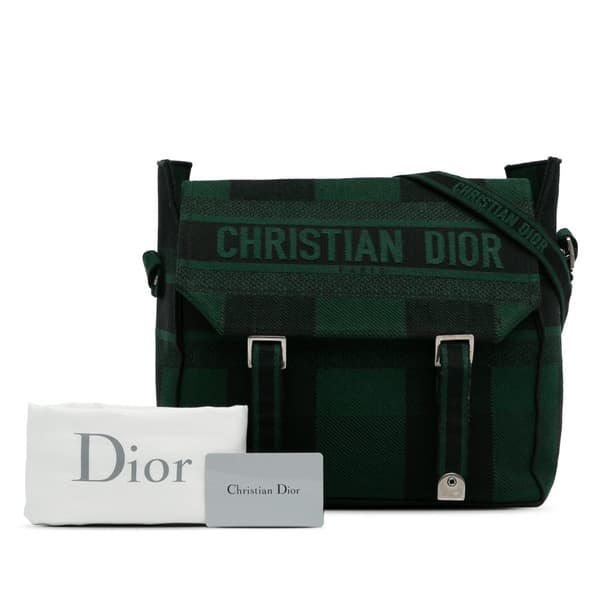 Pre-owned Dior Diorcamp Messenger Bag Green