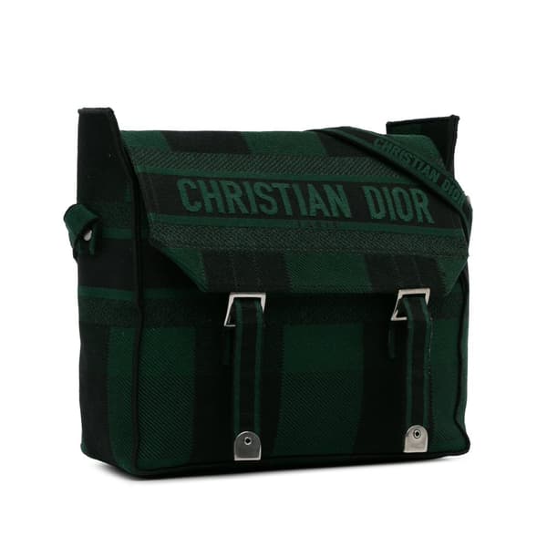 Pre-owned Dior Diorcamp Messenger Bag Green