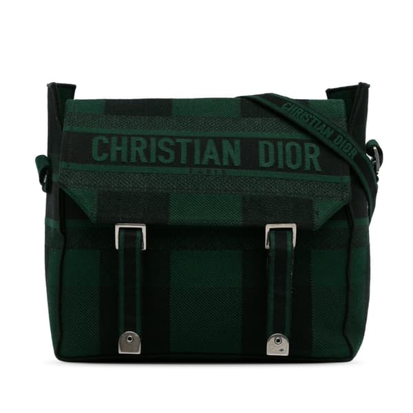 Pre-owned Dior Diorcamp Messenger Bag Green