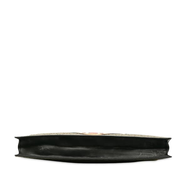 Pre-owned Gucci GG Supreme Angry Cat Crossbody Bag Brown