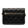 Miniatyrbild 3 av 10: Pre-owned Chanel Lambskin Romance Wallet On Chain Black
