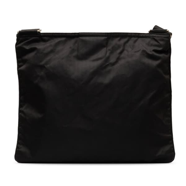 Pre-owned Prada Tessuto Zip Top Crossbody Black