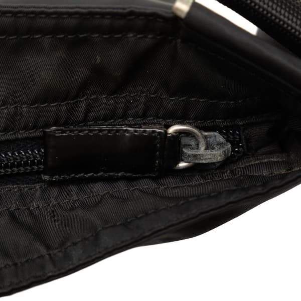 Pre-owned Prada Tessuto Zip Top Crossbody Black